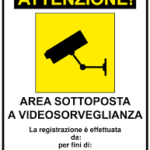 CARTELLO AREA VIDEOSORVEGLIATA